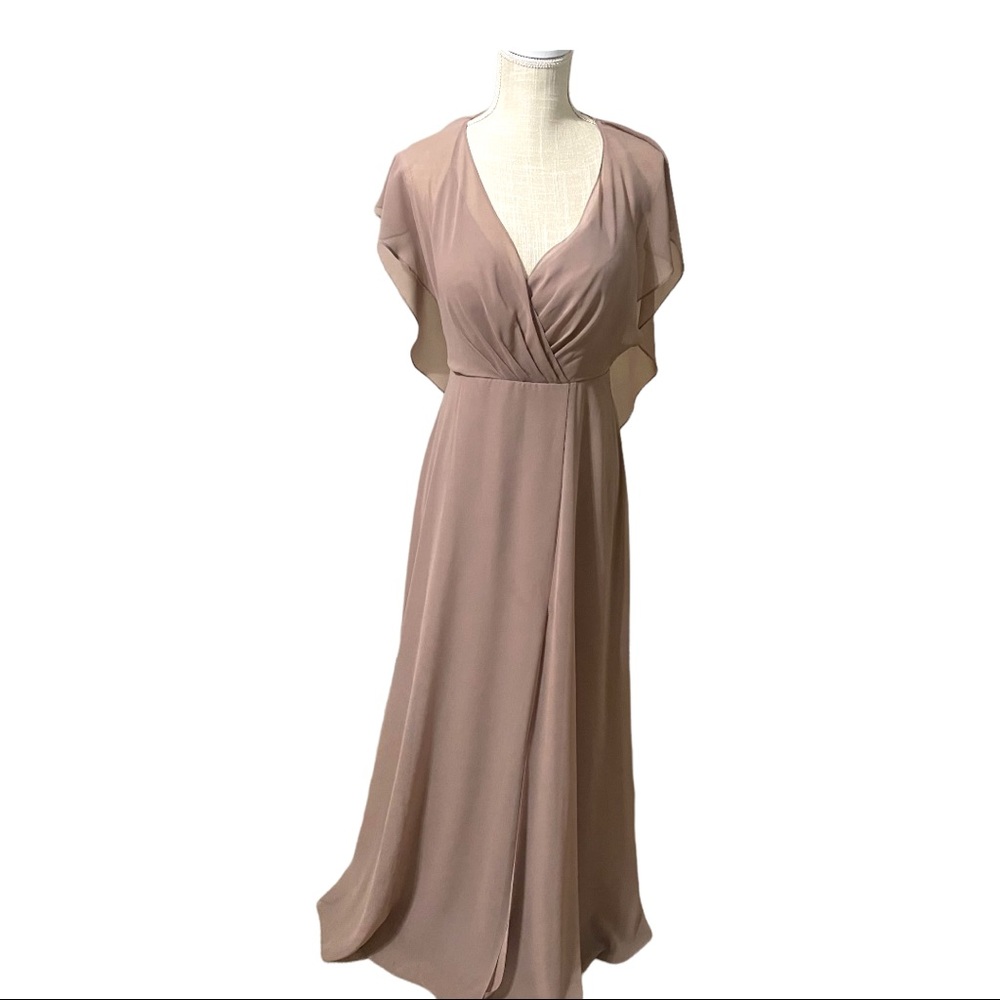 Jenny Yoo Alanna Whipped Apricot Bridesmaid Dress